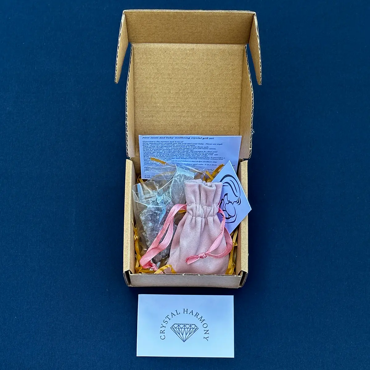 Mum and Baby Wellbeing Crystal gift Box