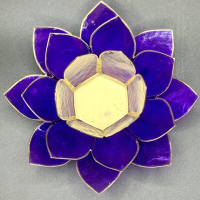 lotus flower tea light candle holder (various colours available)